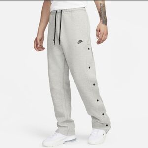 Mens Nike Tech Fleece Tear Away Sweatpants Heather Grey/Black Size XLarge